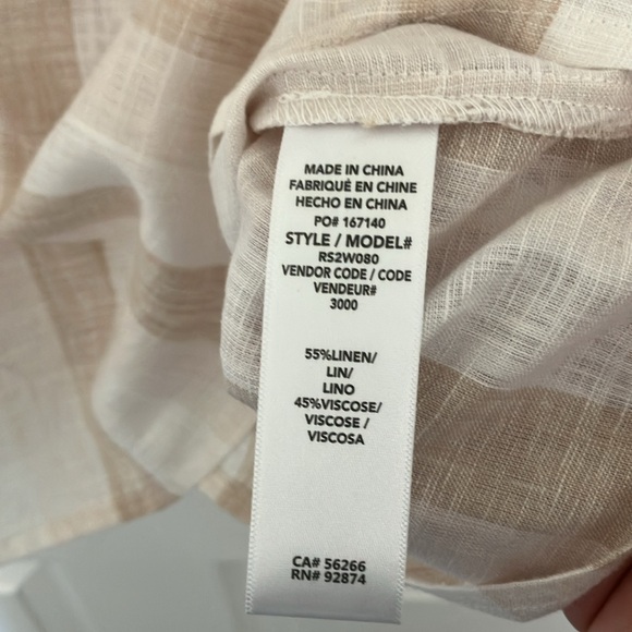 Splendid Striped Linen Tank - Picture 2 of 4